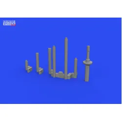 Eduard 648789 1/48 P-38J gun barrels PRINT Brassin for Aircraft