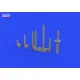 Eduard 648789 1/48 P-38J gun barrels PRINT Brassin for Aircraft