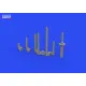 Eduard 648789 1/48 P-38J gun barrels PRINT Brassin for Aircraft