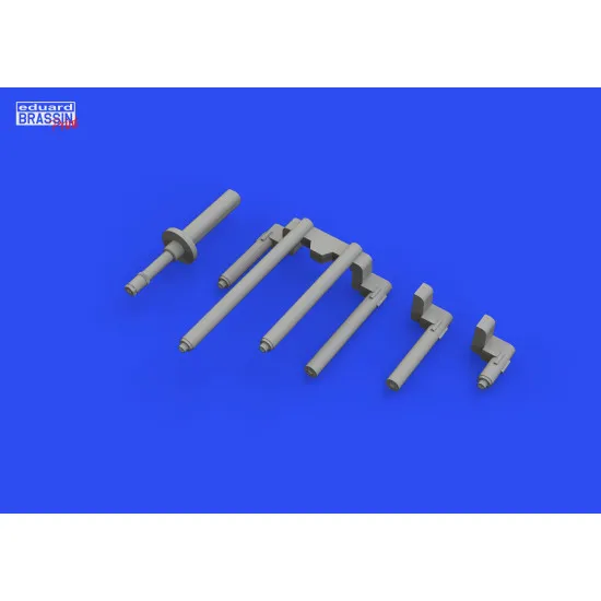 Eduard 648789 1/48 P-38J gun barrels PRINT Brassin for Aircraft