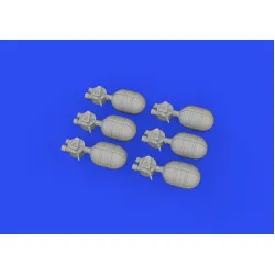 Eduard 648796 1/48 WWII USAAF oxygen cylinder A-4 PRINT Brassin for Aircraft