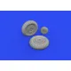 Eduard 648821 1/48 Yak-9D wheels Brassin for Aircraft