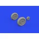 Eduard 648821 1/48 Yak-9D wheels Brassin for Aircraft