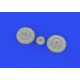 Eduard 648821 1/48 Yak-9D wheels Brassin for Aircraft