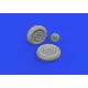Eduard 648821 1/48 Yak-9D wheels Brassin for Aircraft