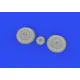Eduard 648821 1/48 Yak-9D wheels Brassin for Aircraft