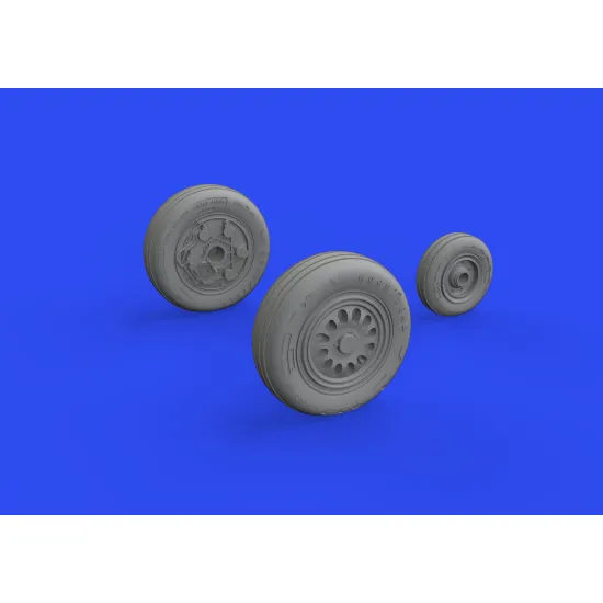 Eduard 648833 1/48 F-16C wheels late Brassin for Aircraft