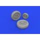Eduard 648833 1/48 F-16C wheels late Brassin for Aircraft