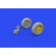 Eduard 648835 1/48 Anson Mk.I wheels Brassin for Aircraft