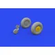 Eduard 648835 1/48 Anson Mk.I wheels Brassin for Aircraft