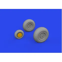 Eduard 648863 1/48 B-25J wheels Brassin for Aircraft
