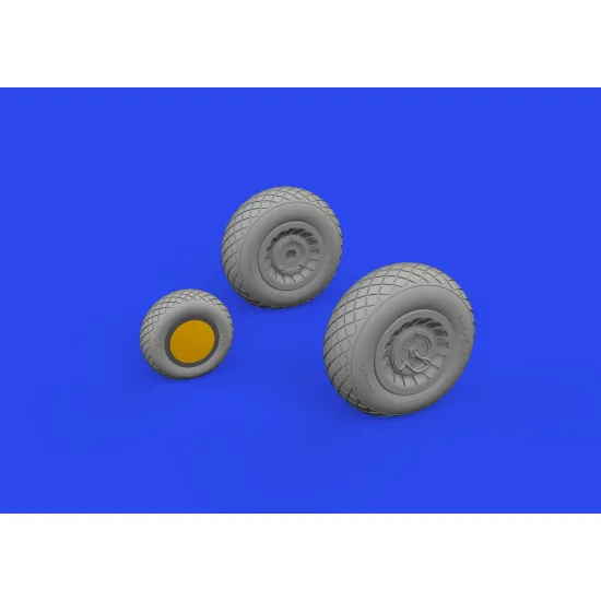 Eduard 648863 1/48 B-25J wheels Brassin for Aircraft