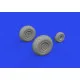 Eduard 648863 1/48 B-25J wheels Brassin for Aircraft