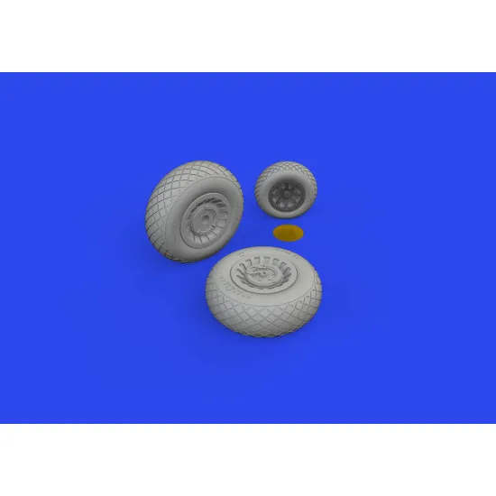 Eduard 648863 1/48 B-25J wheels Brassin for Aircraft