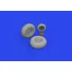 Eduard 648863 1/48 B-25J wheels Brassin for Aircraft