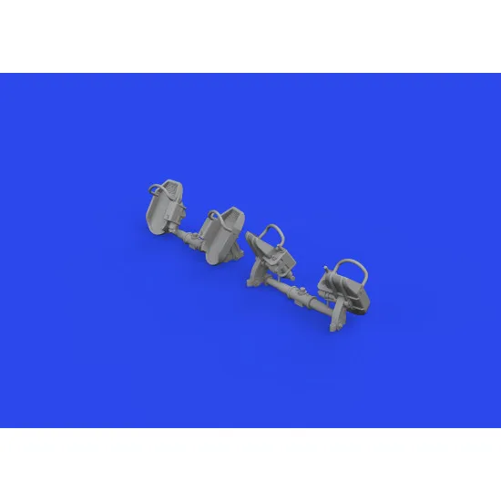 Eduard 648873 1/48 Bf 109E rudder pedals early PRINT Brassin for Aircraft