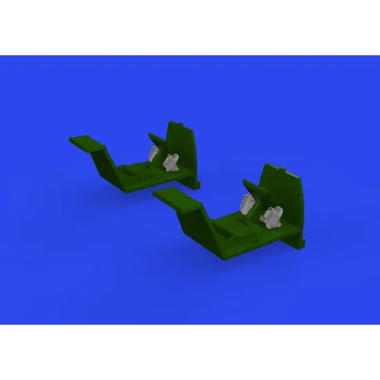 Eduard 648873 1/48 Bf 109E rudder pedals early PRINT Brassin for Aircraft