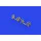 Eduard 648874 1/48 Bf 109E rudder pedals late PRINT Brassin for Aircraft