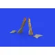 Eduard 648905 1/48 Bf 109K-4 undercarriage legs BRONZE Brassin for Aircraft