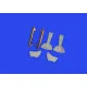 Eduard 648905 1/48 Bf 109K-4 undercarriage legs BRONZE Brassin for Aircraft