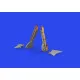 Eduard 648905 1/48 Bf 109K-4 undercarriage legs BRONZE Brassin for Aircraft