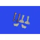 Eduard 648905 1/48 Bf 109K-4 undercarriage legs BRONZE Brassin for Aircraft
