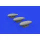 Eduard 648906 1/48 Bf 109K external fuel tanks Brassin for Aircraft