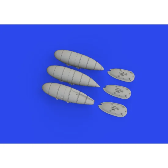Eduard 648906 1/48 Bf 109K external fuel tanks Brassin for Aircraft