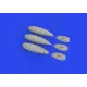 Eduard 648906 1/48 Bf 109K external fuel tanks Brassin for Aircraft