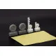 Eduard 648914 1/48 Bf 109K-4 wheels Brassin for Aircraft