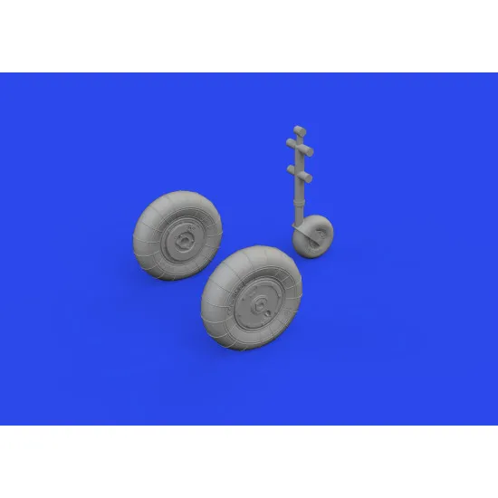 Eduard 648914 1/48 Bf 109K-4 wheels Brassin for Aircraft