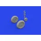 Eduard 648914 1/48 Bf 109K-4 wheels Brassin for Aircraft