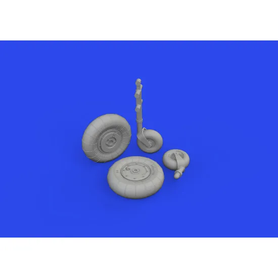 Eduard 648914 1/48 Bf 109K-4 wheels Brassin for Aircraft