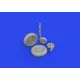 Eduard 648914 1/48 Bf 109K-4 wheels Brassin for Aircraft