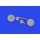 Eduard 648914 1/48 Bf 109K-4 wheels Brassin for Aircraft