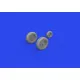 Eduard 648923 1/48 A-10C wheels Brassin for Aircraft