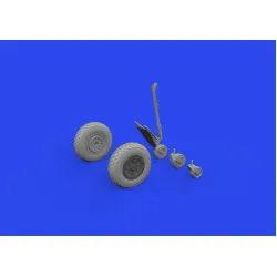Eduard 648965 1/48 TBF/TBM wheels w/pattern Brassin for Aircraft