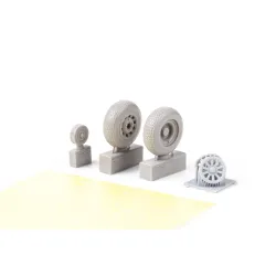 Eduard 648991 1/48 P-51B/C wheels block tread 2 Brassin for Aircraft