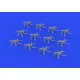 Eduard 653002 1/350 M2 Browning water cooled PRINT 0 Brassin for Ships