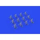 Eduard 653002 1/350 M2 Browning water cooled PRINT 0 Brassin for Ships