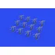 Eduard 653002 1/350 M2 Browning water cooled PRINT 0 Brassin for Ships