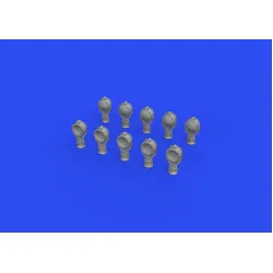 Eduard 653004 1/350 USN searchlights 24 inch PRINT 0 Brassin for Ships