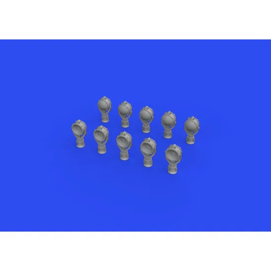 Eduard 653004 1/350 USN searchlights 24 inch PRINT 0 Brassin for Ships