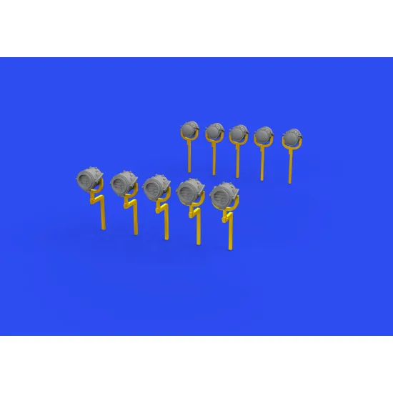 Eduard 653007 1/350 USN searchlights 12 inch PRINT 0 Brassin for Ships