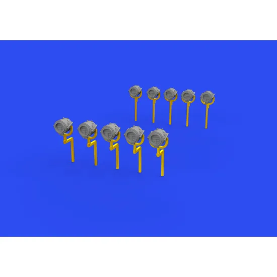 Eduard 653007 1/350 USN searchlights 12 inch PRINT 0 Brassin for Ships