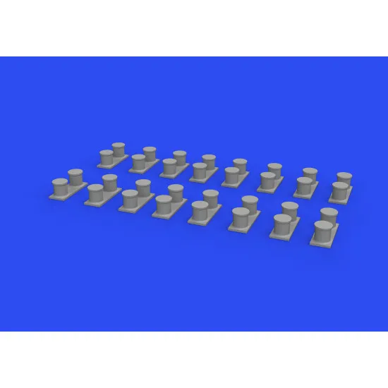 Eduard 653010 1/350 WWII USN battleship bollards PRINT 0 Brassin for Ships