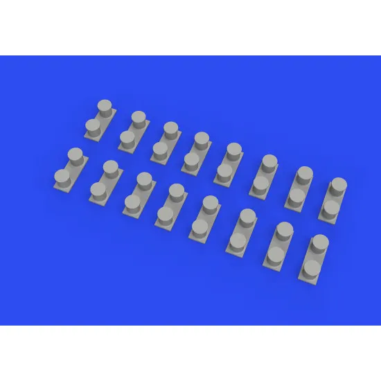 Eduard 653010 1/350 WWII USN battleship bollards PRINT 0 Brassin for Ships