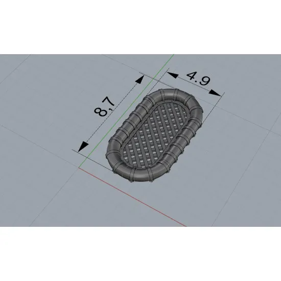 Eduard 653011 1/350 Carley float for 25 people – Type 1 PRINT 0 Brassin for Ships