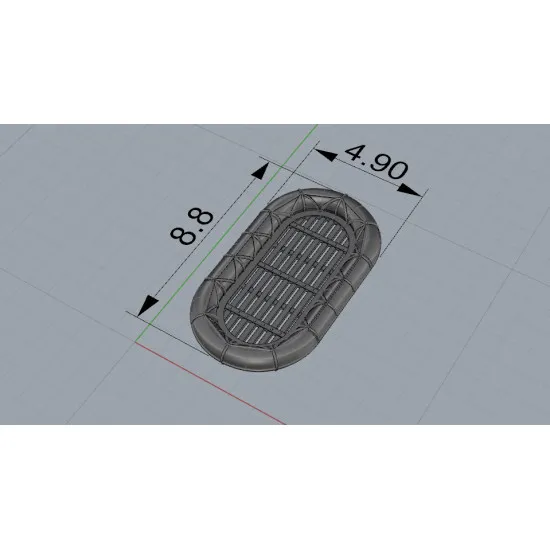 Eduard 653012 1/350 Carley float for 25 people – Type 2 PRINT 0 Brassin for Ships