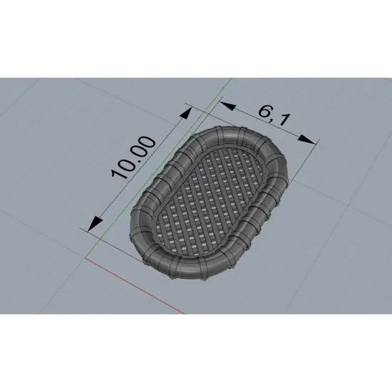 Eduard 653013 1/350 Carley float for 40 people – Type 1 PRINT 0 Brassin for Ships